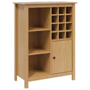 vidaXL Bor szekrény HILL Méz barna 79.5 x 40 x 107.5 cm Tömör fenyőfa