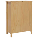 vidaXL Bor szekrény HILL Méz barna 79.5 x 40 x 107.5 cm Tömör fenyőfa