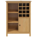 vidaXL Bor szekrény HILL Méz barna 79.5 x 40 x 107.5 cm Tömör fenyőfa