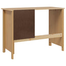 vidaXL Fiókos Asztal HILL Méz barna 100 x 45 x 74 cm Tömör fenyő