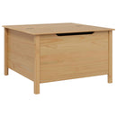 vidaXL Dohányzóasztal HILL Méz barna 79.5 x 79.5 x 49 cm Tömör fenyőfa