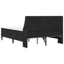 vidaXL Ágykeret matraccal matracmal Fekete 140 x 190 cm Bársony