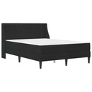 vidaXL Ágykeret matraccal matracmal Fekete 160 x 200 cm Bársony