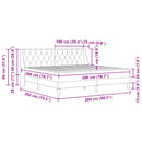 vidaXL Ágykeret matraccal matracmal Sötétszürke 200 x 200 cm Bársony
