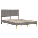 vidaXL Ágykeret Tópszínű 120 x 190 cm Poliészter