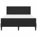 vidaXL Ágykeret matraccal fejtámlával Fekete 120 x 200 cm Bársony