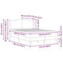 vidaXL Ágykeret fejtámlával 2 pcs Rózsaszín 120 x 190 cm Bársony