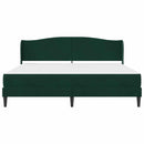vidaXL Ágykeret fejtámlával Fekete 180 x 200 cm Bársony