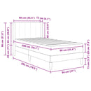 vidaXL Ágykeret matraccal matracmal Sötétszürke 90 x 200 cm Bársony