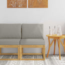 vidaXL Kültéri kanapé szett Fehér és Világosszürke 59 x 63 x 73 cm