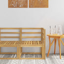 vidaXL Kültéri Sarokkanapé Tömör Akácfa Fehér 63 x 63 x 73 cm