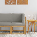 vidaXL Kültéri kanapé szett Fehér és Világosszürke 51 x 54 x 73 cm
