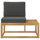 vidaXL Kültéri végleges kanapé Fehér 91 x 63 x 73 cm Tömör Akácfa