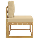 vidaXL Kültéri végleges kanapé Fehér 91 x 63 x 73 cm Tömör Akácfa