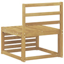 vidaXL Kültéri középső kanapé Tömör Akácfa Fehér 63 x 59 x 73 cm
