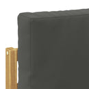vidaXL Kültéri végkanapé párnával Fehér 91 x 63 x 73 cm Tömör Akácfa