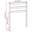 vidaXL Karfák modul 2 db Fehér 59 x 4 x 73 cm Tömör Akácfa