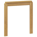 vidaXL Kartámasz modul 2 db Fehér 59 x 6 x 61 cm Tömör Akácfa