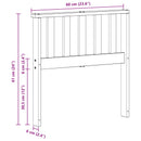 vidaXL Kartámasz modul 2 db Fehér 60 x 6 x 61 cm Tömör Akácfa