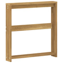 vidaXL Kartámasz modul 2 db Fehér 58,5 x 10 x 61 cm Tömör Akácfa