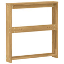 vidaXL Kartámasz modul 2 db Fehér 58,5 x 10 x 61 cm Tömör Akácfa