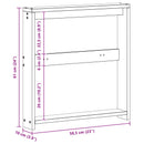 vidaXL Kartámasz modul 2 db Fehér 58,5 x 10 x 61 cm Tömör Akácfa