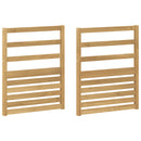 vidaXL Kartámasz modul 2 db Fehér 59 x 4 x 73 cm Tömör Akácfa