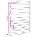 vidaXL Kartámasz modul 2 db Fehér 59 x 4 x 73 cm Tömör Akácfa