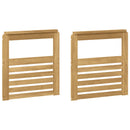 vidaXL Kartámasz modul 2 db Fehér 59 x 6 x 61 cm Tömör Akácfa