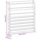 vidaXL Kartámasz modul 2 db Fehér 58,5 x 8 x 60 cm Tömör Akácfa