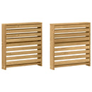 vidaXL Kartámasz modul 2 db Fehér 58,5 x 10 x 61 cm Tömör Akácfa
