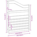 vidaXL Kartámasz modul 2 db Fehér 59 x 4 x 73 cm Tömör Akácfa
