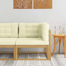 vidaXL Kültéri Sarokkanapé Poliészter Fehér