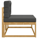 vidaXL Kültéri végleges kanapé Fehér 115 x 83 x 73 cm Poliészter