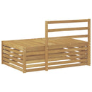 vidaXL Kültéri végkanapé Fehér 115 x 83 x 73 cm Tömör Akácfa