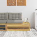 vidaXL Kültéri végleges kanapé Fehér 115 x 83 x 73 cm Tömör Akácfa