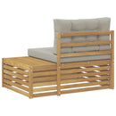 vidaXL Kültéri végleges kanapé Fehér 115 x 83 x 73 cm Tömör Akácfa