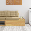 vidaXL Kültéri végleges kanapé Fehér 115 x 83 x 73 cm Tömör Akácfa