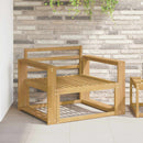 vidaXL Karfa Modul 2 db Fehér 78,5 x 10 x 61 cm Tömör Akácfa