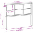 vidaXL Kartámasz modul 2 db Fehér 80 x 6 x 61 cm Tömör Akácfa