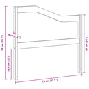 vidaXL Kartámasz modul 2 db Fehér 79 x 4 x 73 cm Tömör Akácfa