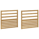 vidaXL Karfa Modul 2 db Fehér 79 x 4 x 73 cm Tömör Akácfa
