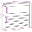 vidaXL Kartámasz modul 2 db Fehér 79 x 6 x 61 cm Tömör Akácfa
