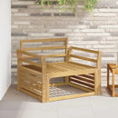 vidaXL Kartámasz modul 2 db Fehér 78,5 x 8,5 x 60 cm Tömör Akácfa