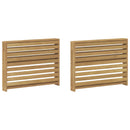 vidaXL Kartámasz modul 2 db Fehér 78,5 x 10 x 61 cm Tömör Akácfa