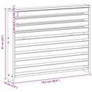 vidaXL Kartámasz modul 2 db Fehér 78,5 x 10 x 61 cm Tömör Akácfa