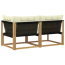 vidaXL Sarokkanapé egységek párnával Fehér 162,5 x 83 x 73 cm