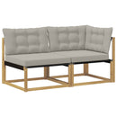 vidaXL Sarokkanapé egységek párnával Fehér 162,5 x 83 x 73 cm