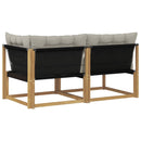 vidaXL Sarokkanapé egységek párnával Fehér 162,5 x 83 x 73 cm