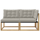 vidaXL Sarokkanapé egységek párnával Fehér 162,5 x 83 x 73 cm